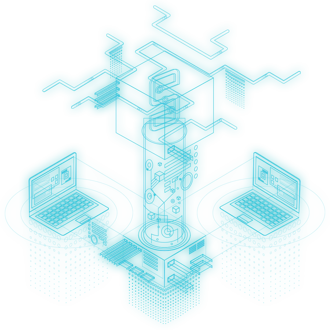 Abstract technology visual for the Adalo AI App Builder case study